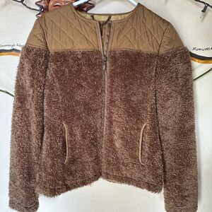 Prana Brown Teddy Jacket